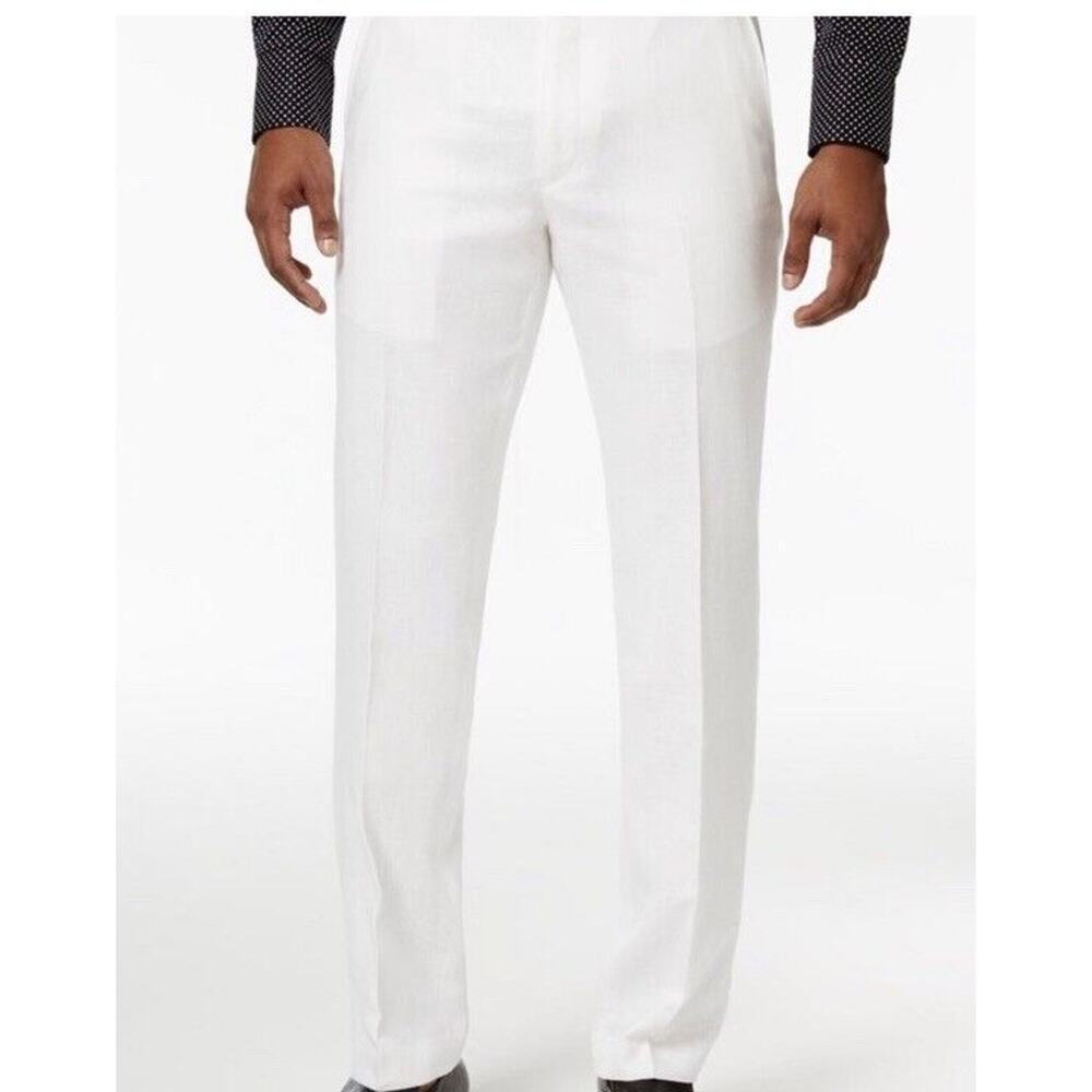 Sean John Men's Dress Suit Pants White Various Sizes NWT $135 Formal Wedding​​ - Picture 2 of 10
